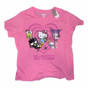 Hello Kitty Pink Graphic Short Sleeve Tee​